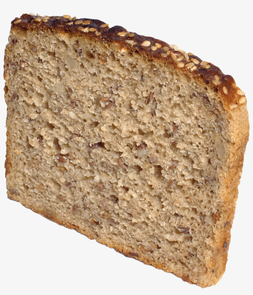 Slice Of Brown Bread - Slice Of Bread Png, transparent png download