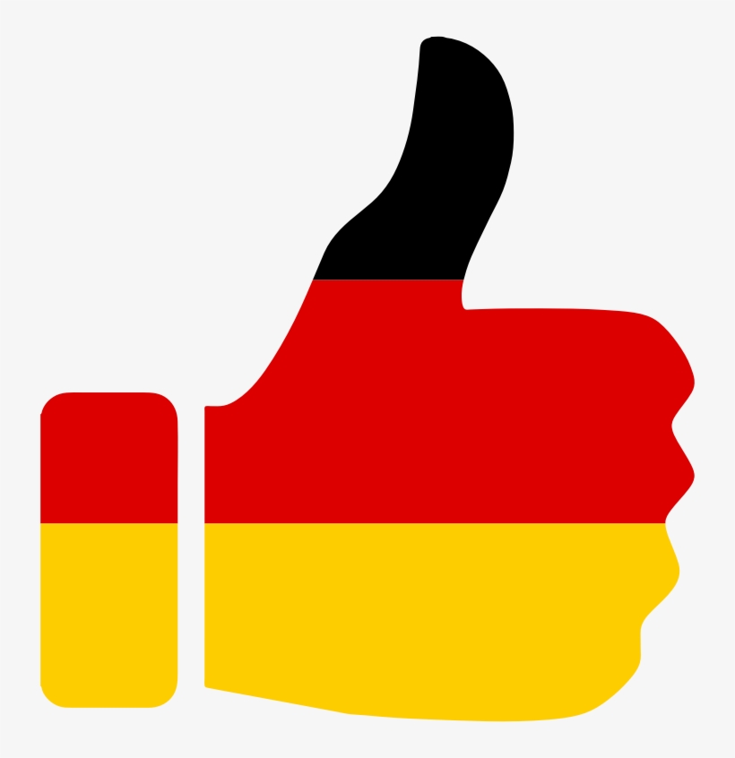 Clipart Royalty Free Carrot Clipart Thumbs Up - Germany Thumbs Up, transparent png download