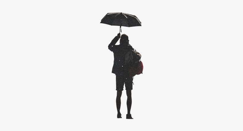 Person With Umbrella Png Jpg Royalty Free - People Umbrella Png, transparent png download