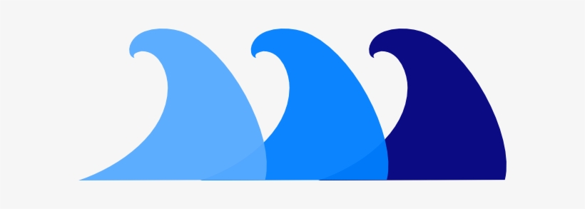 Blue Waves Svg Clip Arts 600 X 213 Px, transparent png download