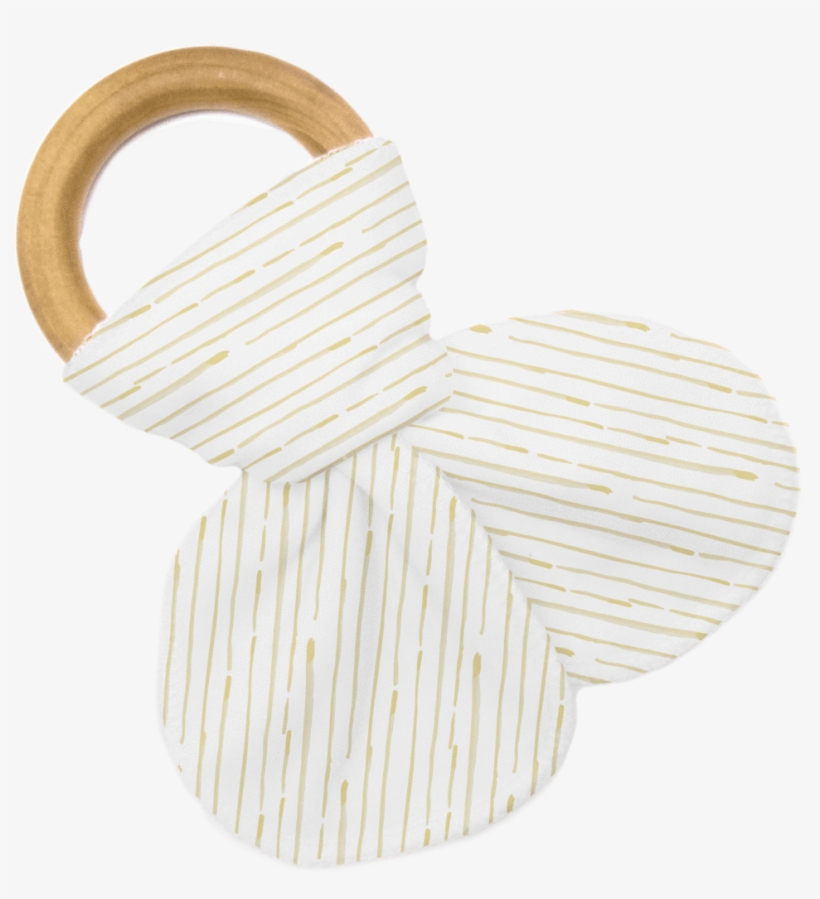 Watercolor Pinstripe Mustard Teether - Watercolor Painting, transparent png download