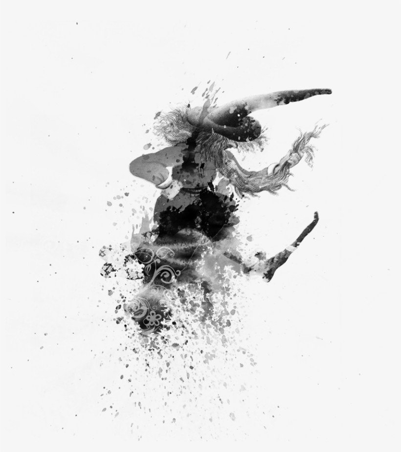 Black Smoke Png Image - Monochrome, transparent png download