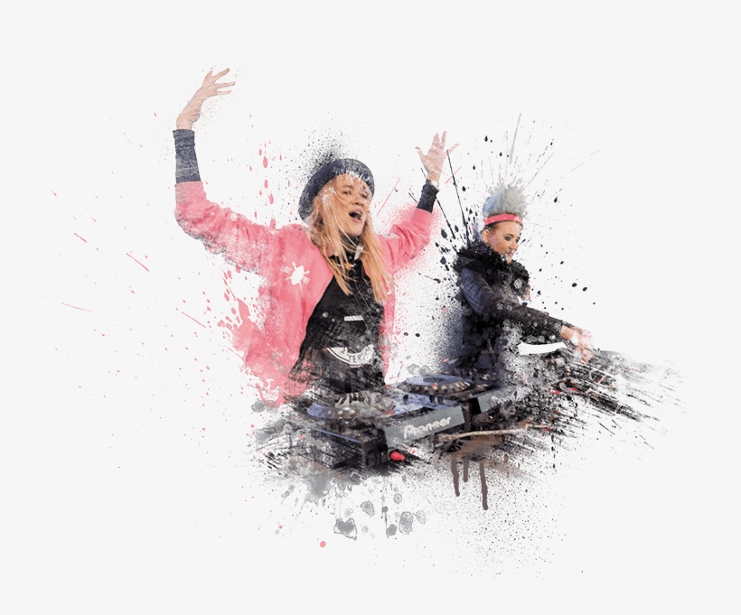 At The Monthly Electric Mountain Partys You Can Admire - Illustration, transparent png download