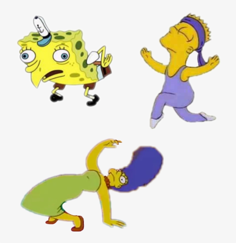 Hd Full Momos Bart Graphic Black And White Stock - Do Your Work Spongebob, transparent png download