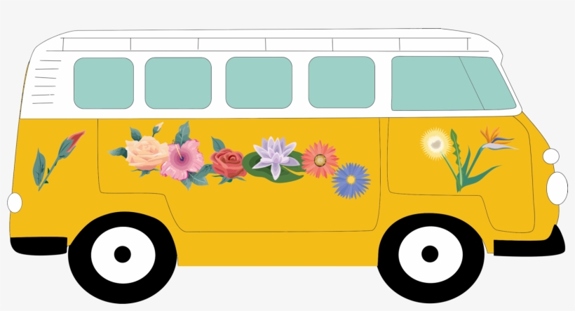 Png Library Van Campervan Motor Caravan Pin Clip - Vw Camper Clip Art, transparent png download