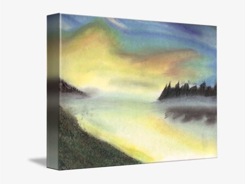 Sunrise On The Lake By Jonathan Gassett Png Black And - Drawing, transparent png download