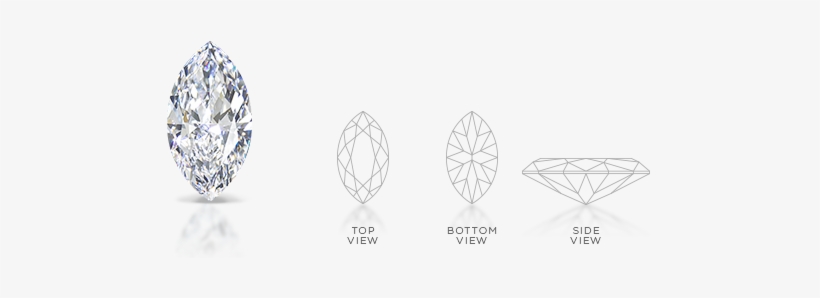 Marquise Shape Diamond Facets - 3ct Marquise Cut Diamond Solitaire Engagement Ring, transparent png download