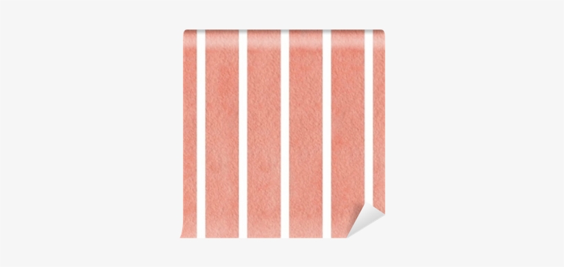 Watercolor Pink Striped Background - Plywood, transparent png download