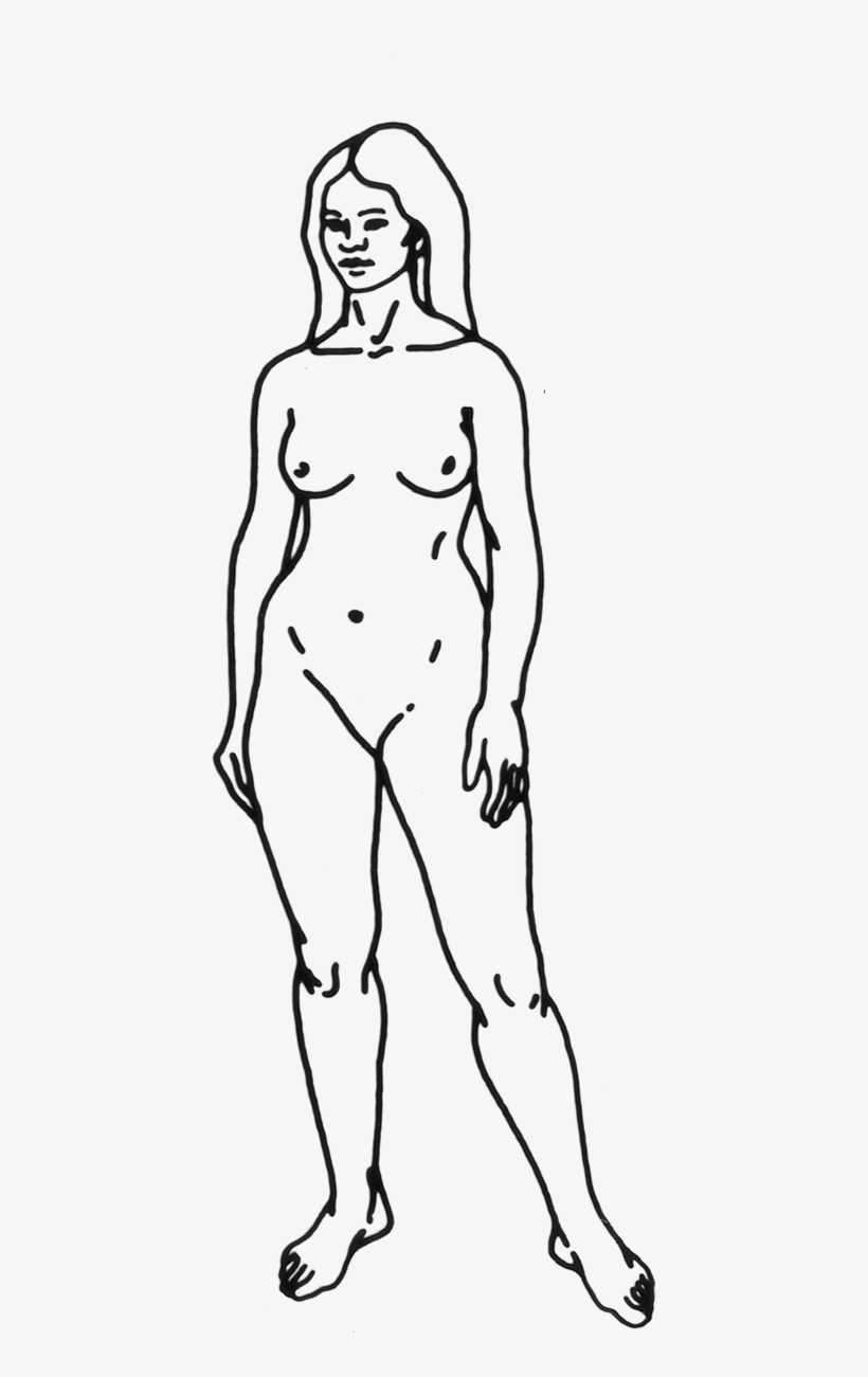 File - Human-woman - Pioneer Plaque, transparent png download