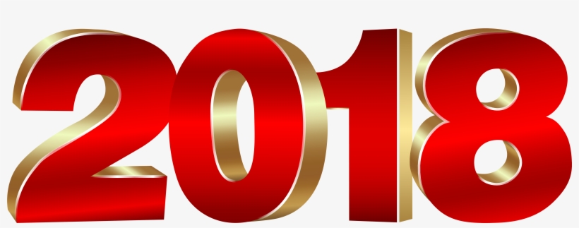 Svg Transparent 2018 Clipart Png - Bonne Année 2018 Png, transparent png download