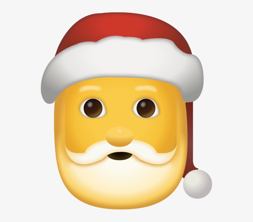 Santa Claus Emoji Png, transparent png download
