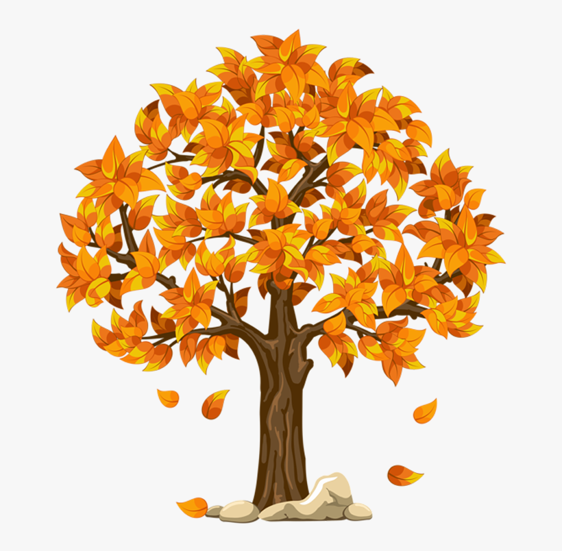 Clip Freeuse Stock Transparent Orange Picture Planner - Fall Tree Clipart Transparent, transparent png download
