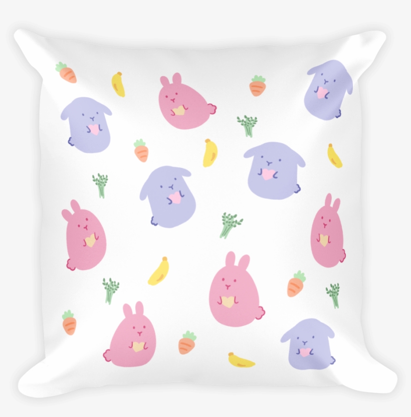 Watercolor Polka Dot Square Pillow - Pillow, transparent png download