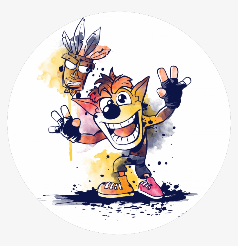 Watercolor Bandicoot - Watercolor Bandicoot By Nemimakeit, transparent png download