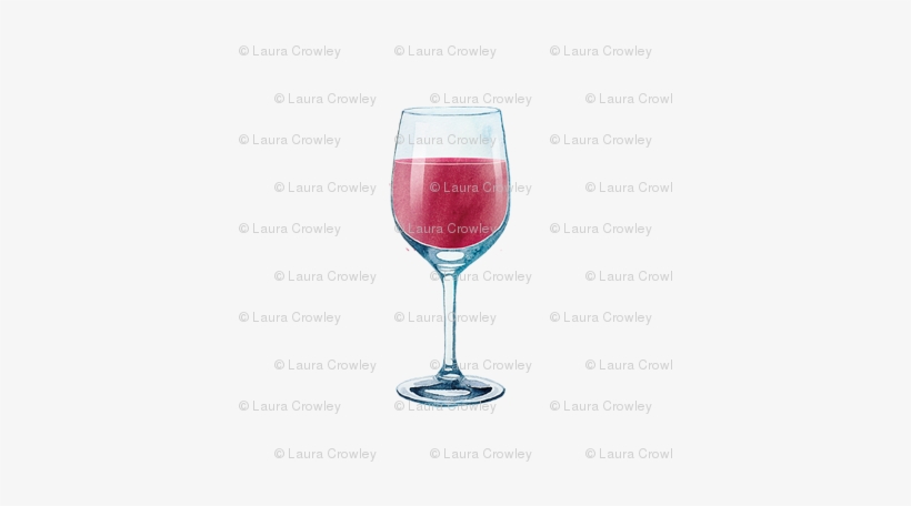 Red Wine Glass 4" X 4" - Wine Glass, transparent png download