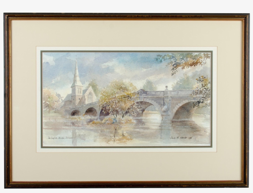 The English Bridge, Watercolor On Chairish - Painting, transparent png download