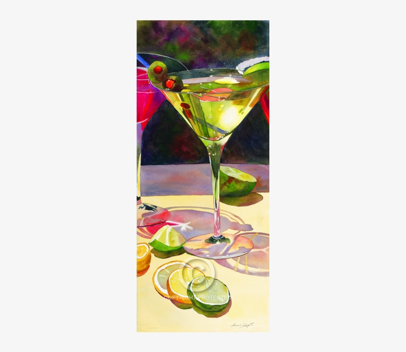 1 - Watercolour Paintings Of Glasses, transparent png download