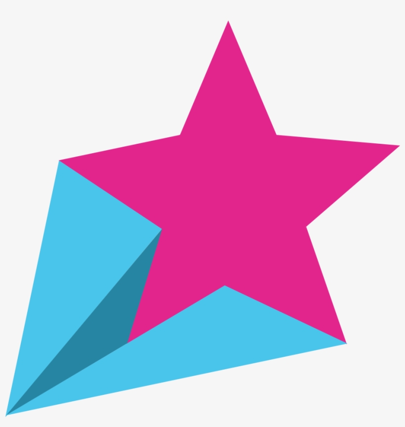 Falling Star Image Purepng - Pink And Blue Shooting Stars, transparent png download