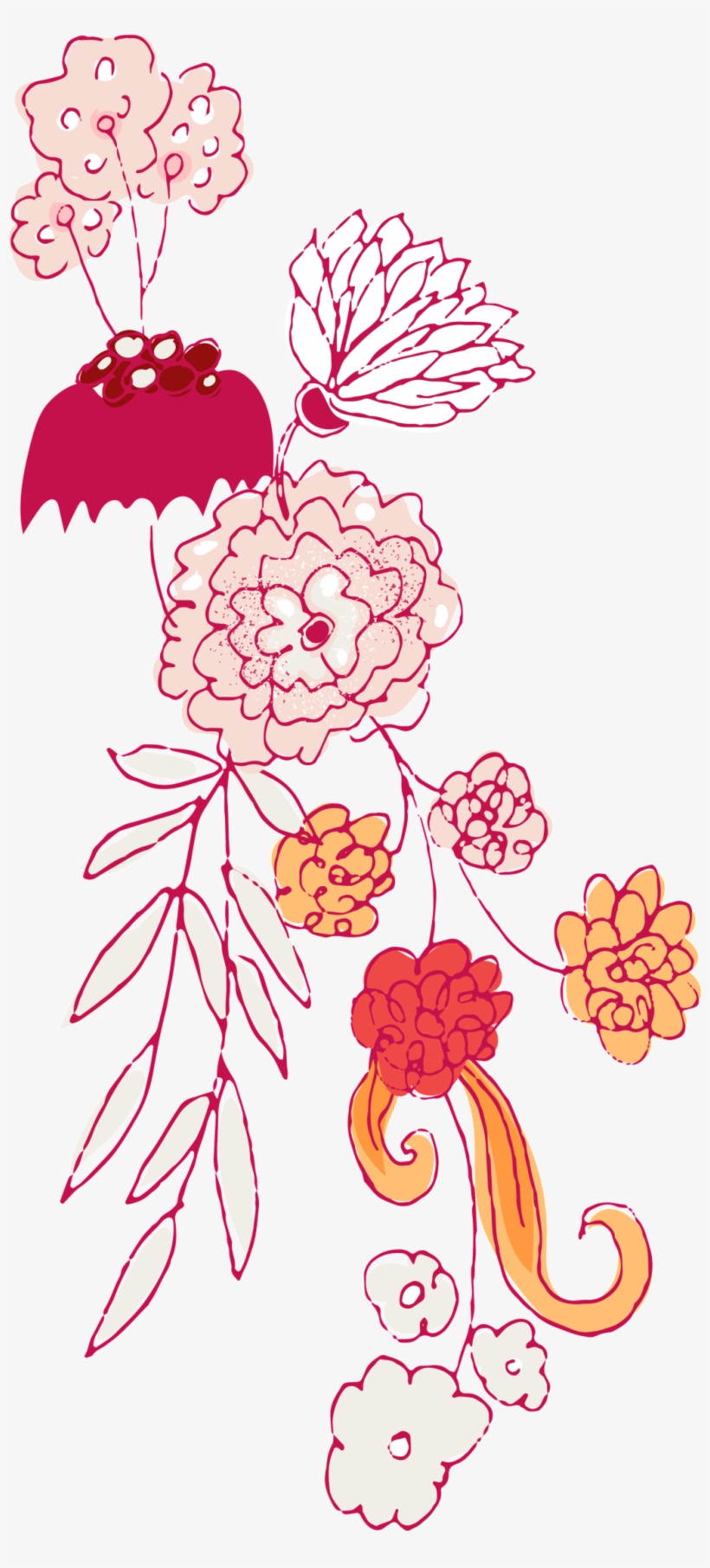 This Graphics Is Hand-painted Practice Book Floral, transparent png download