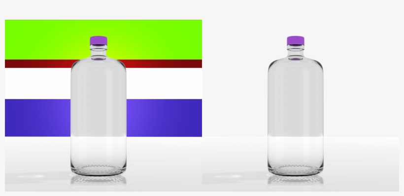 I Made A Glass Bottle - Glass, transparent png download