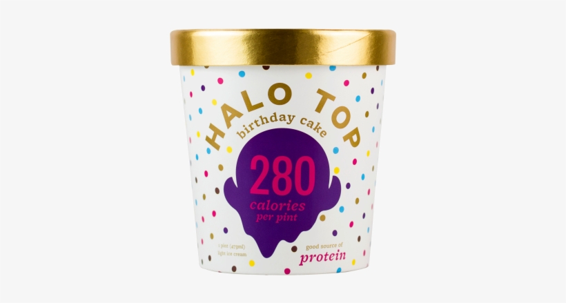 Healthy Ice Cream - Halo Top Ice Cream Birthday Cake, transparent png download