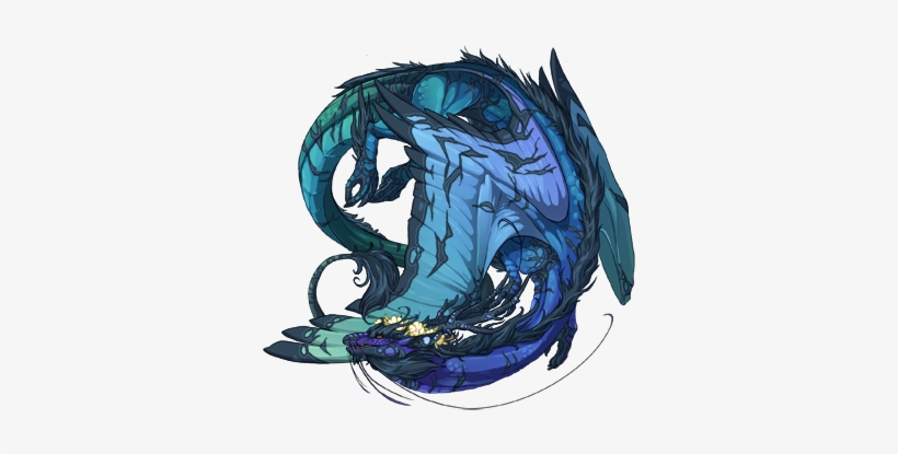 2793203 350 - Purple Water Dragon, transparent png download