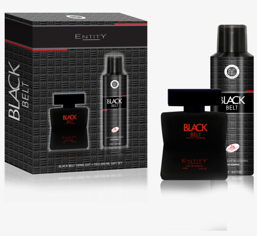 Black Belt Men 100ml Edt Deo 2pcs - Belt, transparent png download