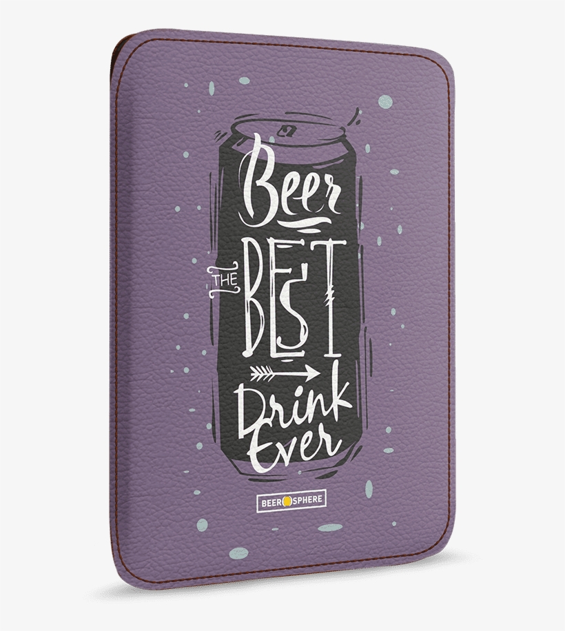 Dailyobjects Beer Da Best Real Leather Sleeve Case - Smartphone, transparent png download