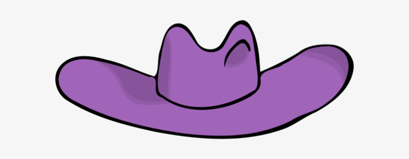 Cowboy Hat Vector Clip Art - Purple Hat Clip Art, transparent png download