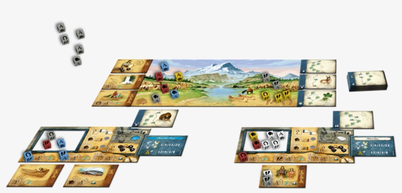 4 Personal Boards Which Bear The Color Of The Players - Discoveries Lewis And Clark Board Game, transparent png download