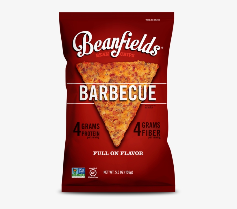 Barbecue Bean Chips Beanfields Nachos Bean & Rice Chips G/f 130g PNG