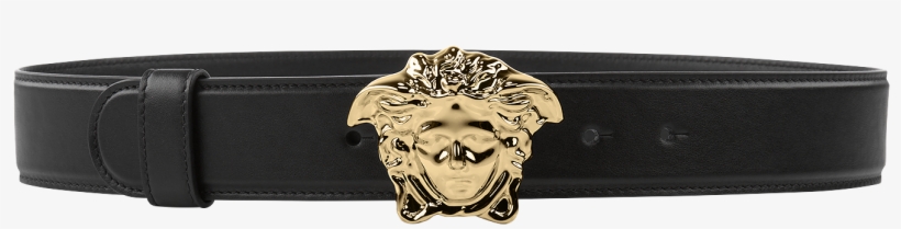 Palazzo Calf Leather Belt - Versace Mens Belt, transparent png download