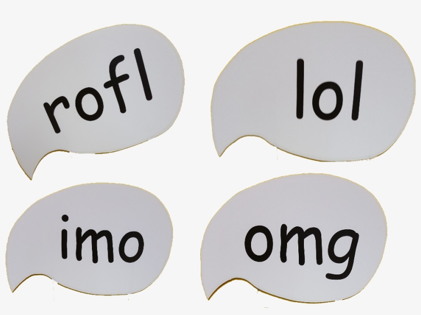 Text Bubbles Work Well With Out Cell Phones, Or Social - Label, transparent png download