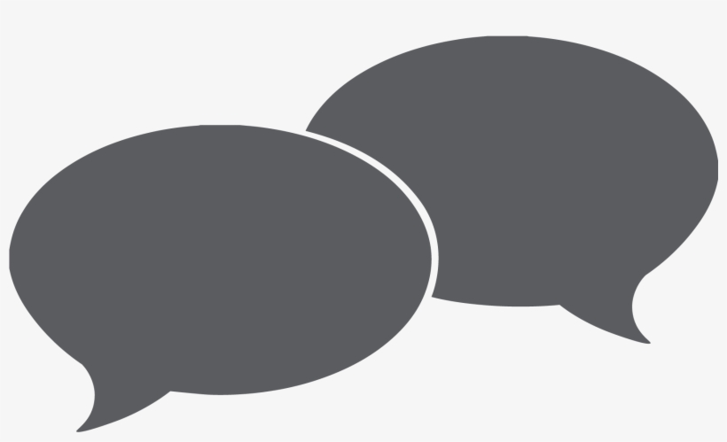 Text-bubbles - Talk Bubbles Overlapping, transparent png download