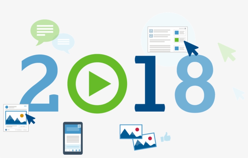 2018 3 - Digital Marketing New Year 2018, transparent png download