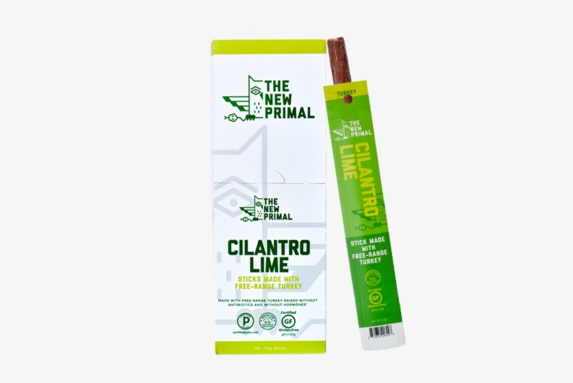 Cilantro Lime Turkey Sticks - New Primal Cilantro Lime Turkey Sticks 1 Oz Bags -, transparent png download