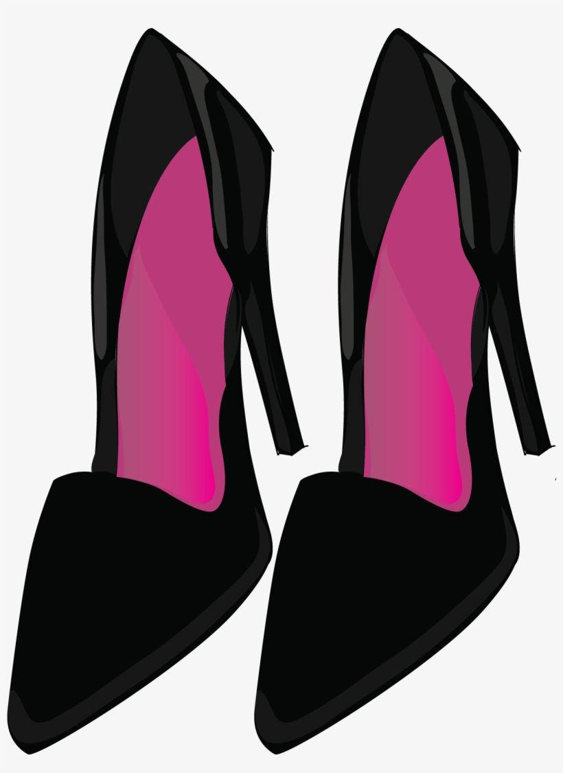 Fashion Girl Clip Art Digital Paper Shoes - Shoes For Girls Cliparts, transparent png download