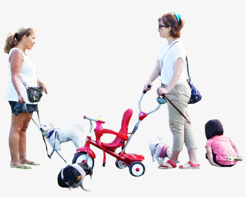 Dog Walking - People Playing Park Png, transparent png download