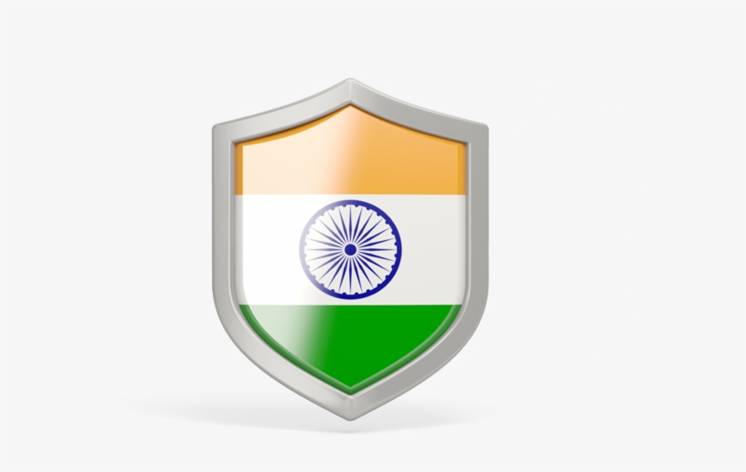 Download Flag Icon Of India At Png Format - Indian Flag Shield Png, transparent png download