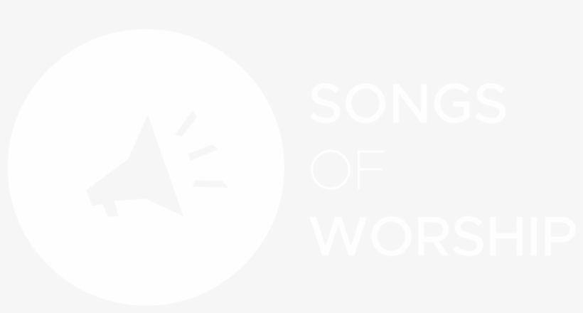 Songs Of Worship Logo 3 White V1 - Sign, transparent png download
