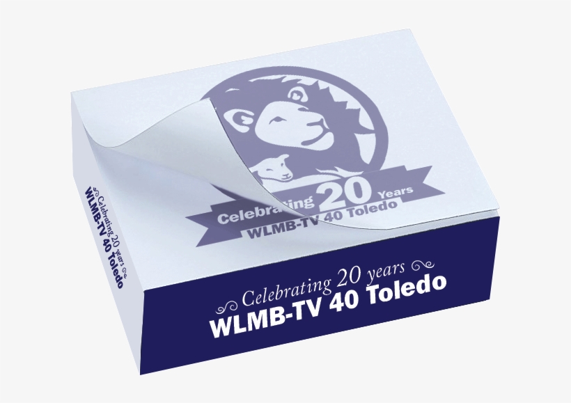 Wlmb 20th Anniversary Post-it Notes Cube - Facial Tissue, transparent png download