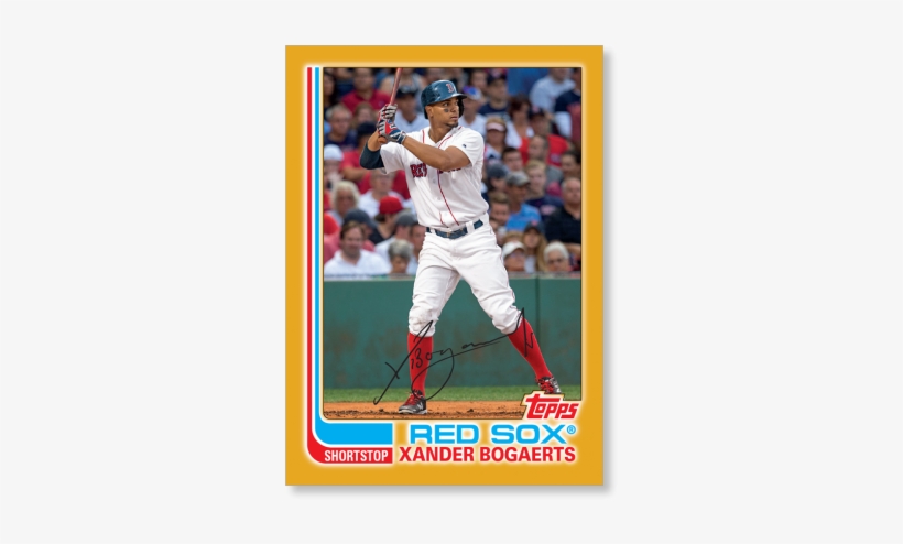 Xander Bogaerts 2017 Topps Archives Baseball 1982 Topps - Topps Archives 2017 Xander Bogaert, transparent png download