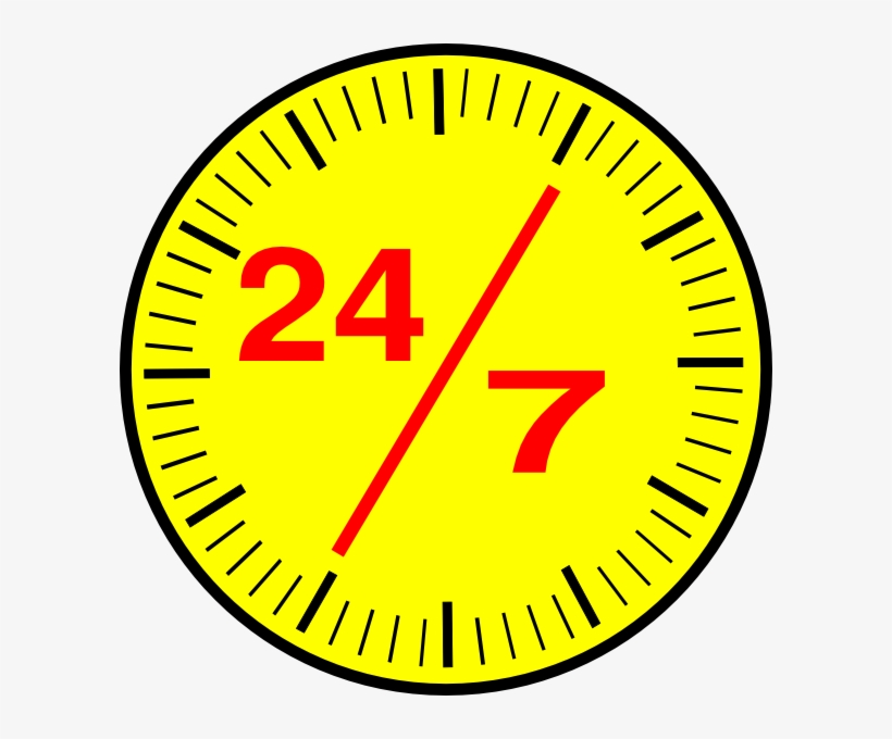 Round Wall Clocks Vinyl Wall Art (black), transparent png download