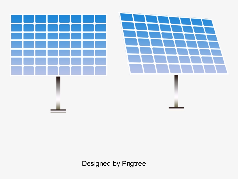 Blue Solar Panels Vector Material, Solar, Solar Panel, - Solar Panel Vector Free Download, transparent png download