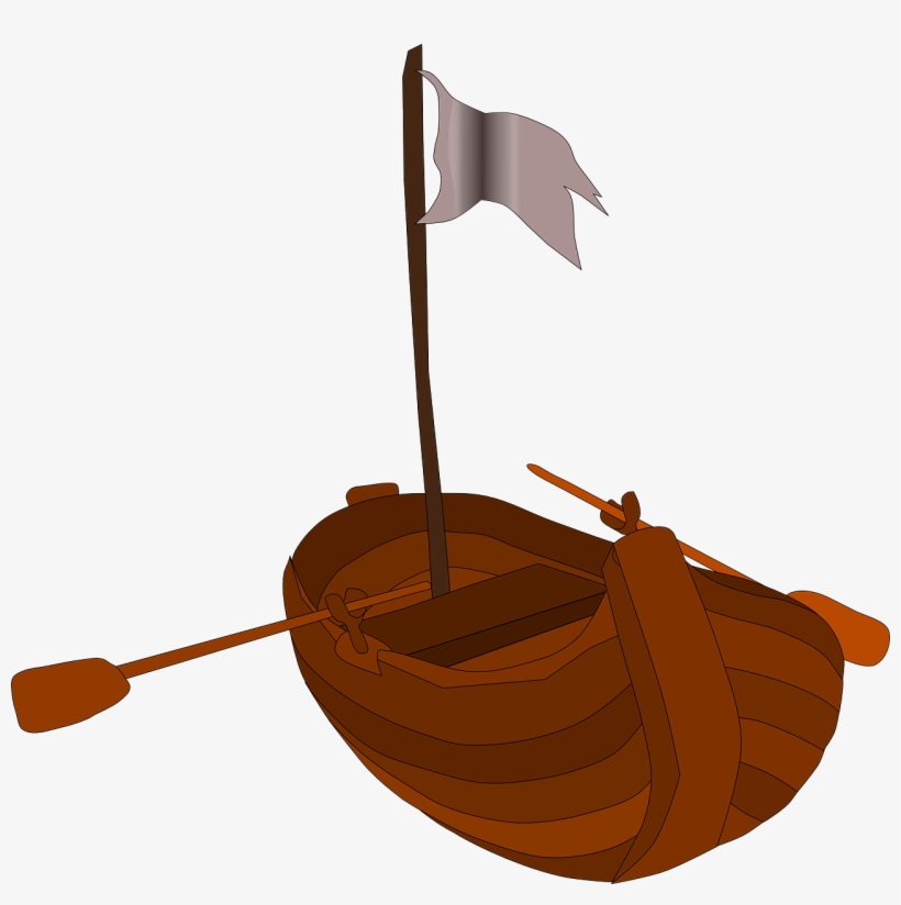 Free Row Boat Clip Art - Clip Art, transparent png download