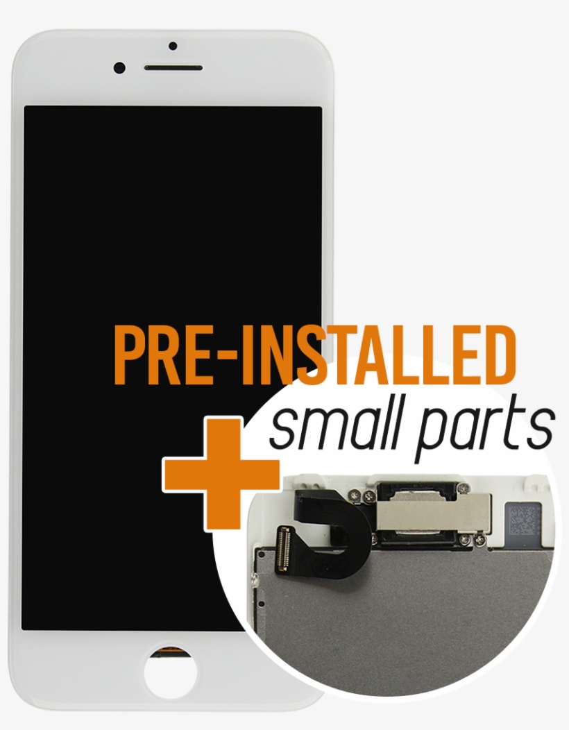 Iphone 7 White Lcd Screen And Digitizer Full Assembly - Liquid-crystal Display, transparent png download