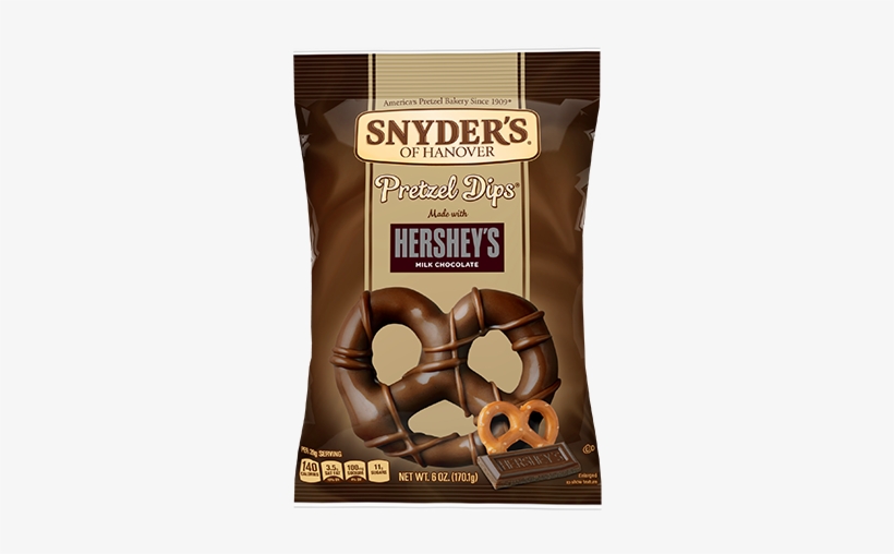 Milk Chocolate Mini Dips - Snyder's Hershey Pretzels, transparent png download