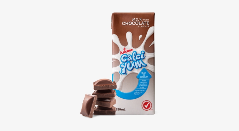 Anchor Calciyum Chocolate Milk 250ml Pack - Anchor Calciyum Strawberry Milk Chocolate Milk Milk, transparent png download