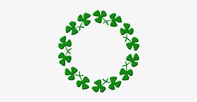 Clover-circle - Circle Of Paw Prints, transparent png download