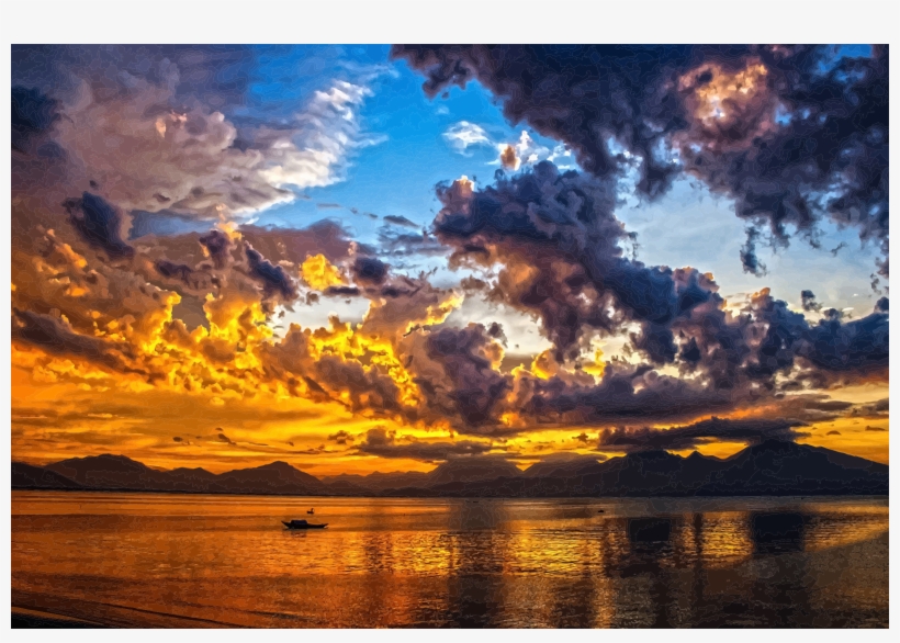 Burning Sky 2 Daily Sketch Jpg Library Library - Mrng Sky Png Hd, transparent png download